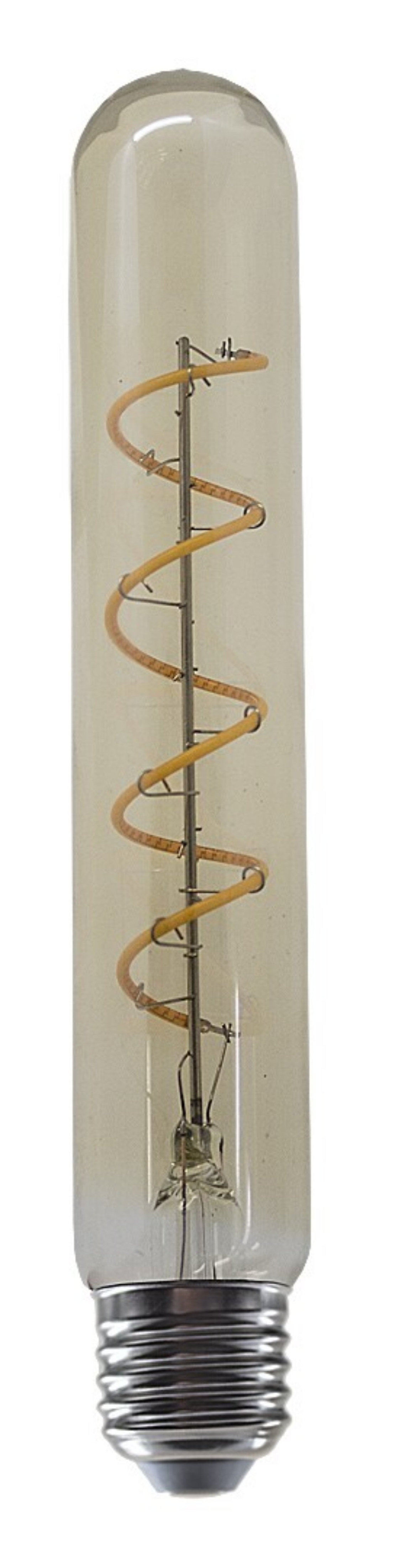 LED филаментна крушка T30, 5W, E27, 3000K, топло бяло, кехлибарено стъкло