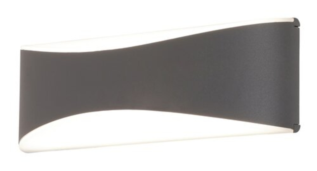 Минималистичен антрацитов LED аплик Birmingham 7W – модерно фасадно осветление с естествена светлина