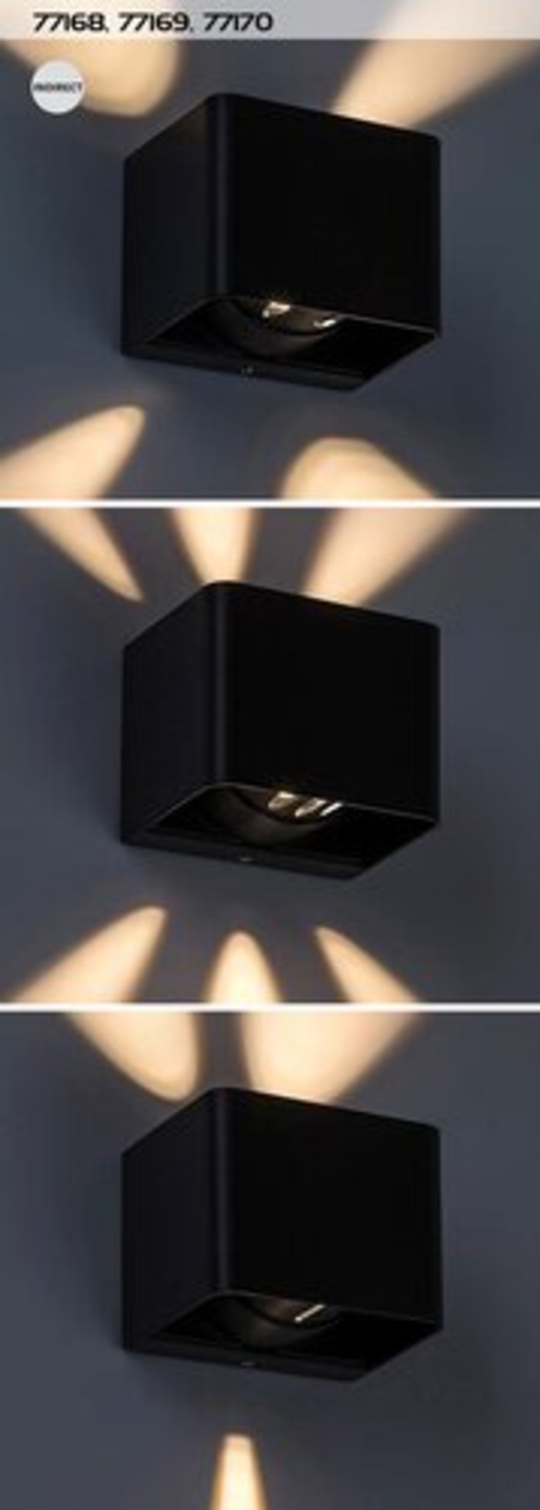 Компактен LED фасаден аплик Hallstatt 10W – стилен антрацит и топла светлина