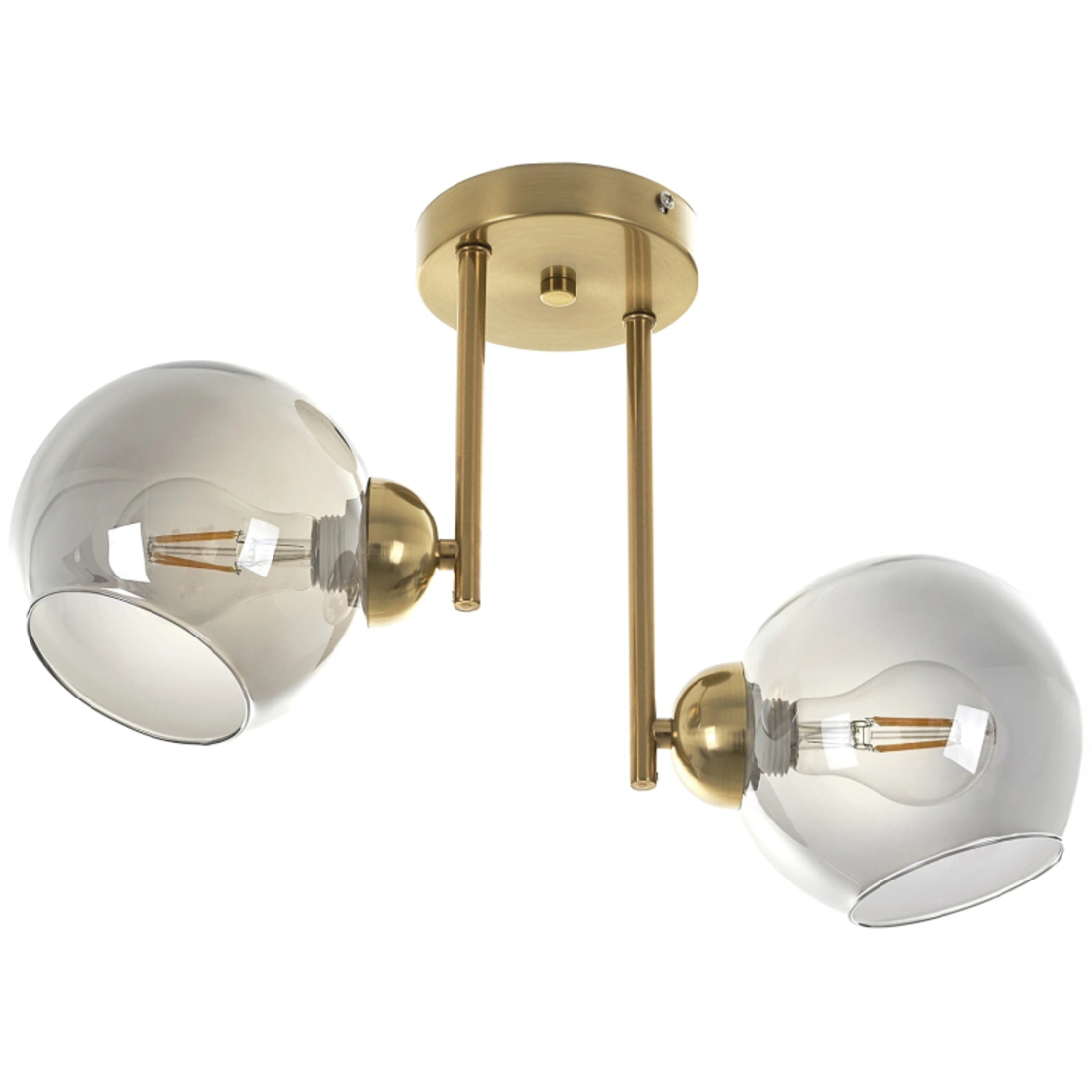 Модерен полилей с метал и стъкло – матзлато и хром