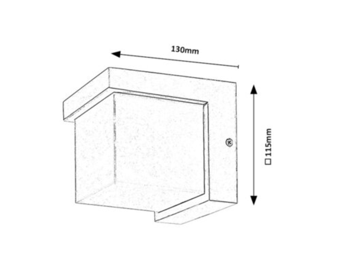 Модерен бял LED аплик Andelle 10W – стилно външно осветление с топла светлина
