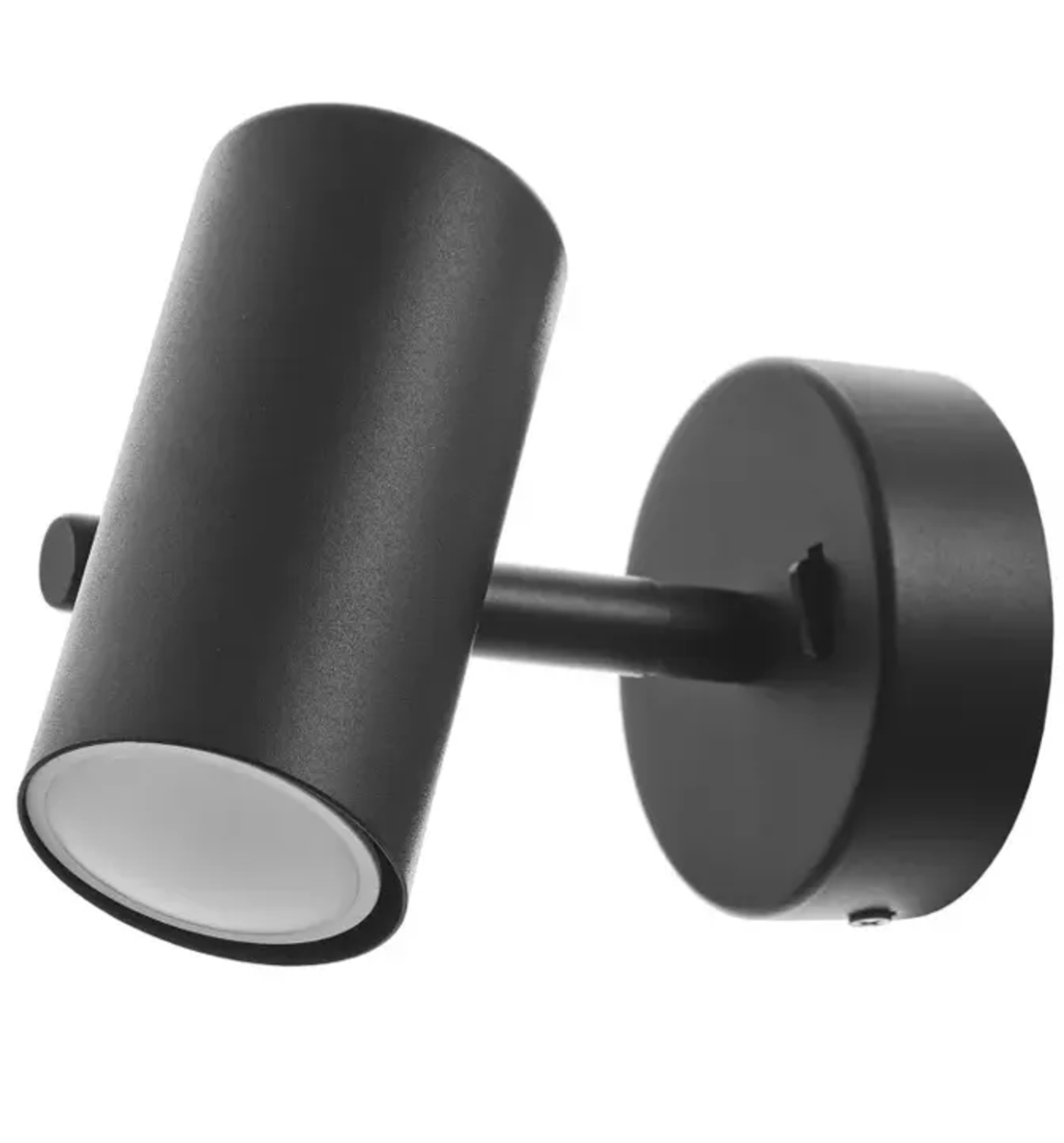 Стенен спот черен GU10 с подвижно тяло