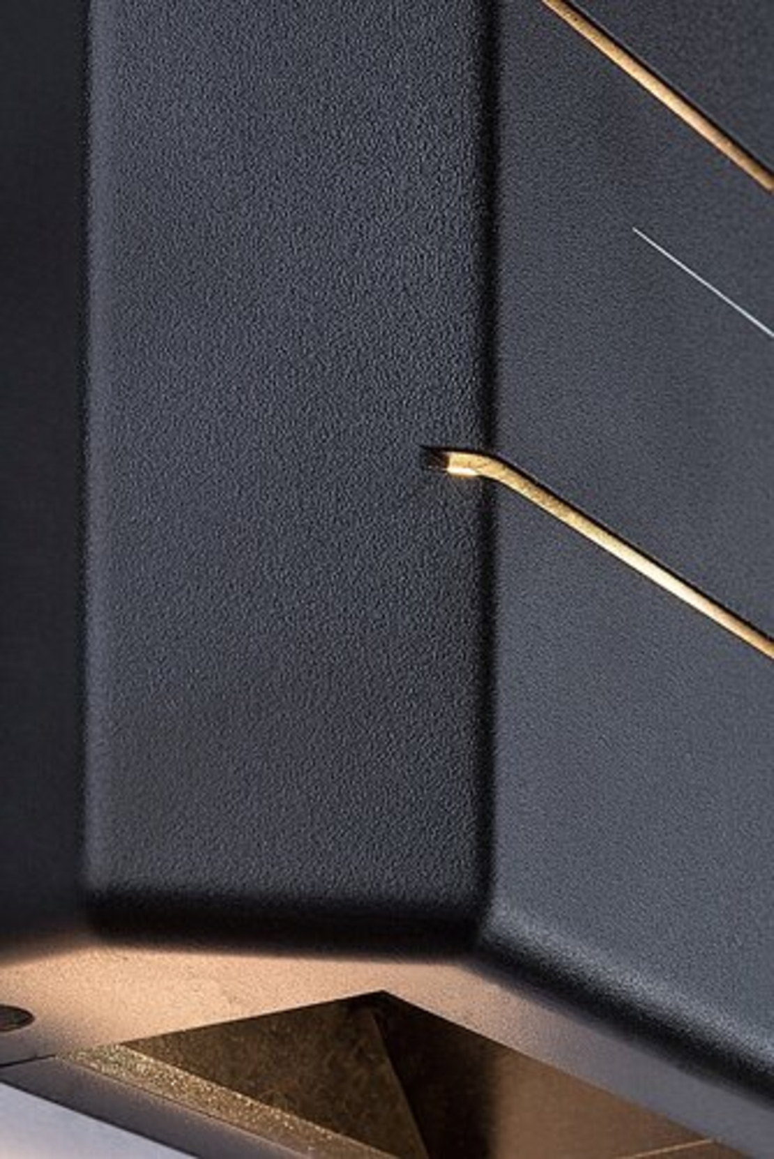 Модерен черен квадратен LED аплик Lippa – компактно фасадно осветление 6W