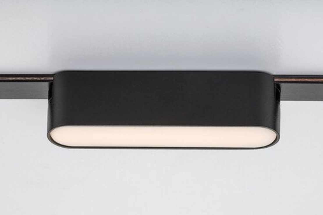Смарт LED релсово осветление – 4W, регулируема цветна температура 2700–5500K, Wi-Fi, черен алуминий