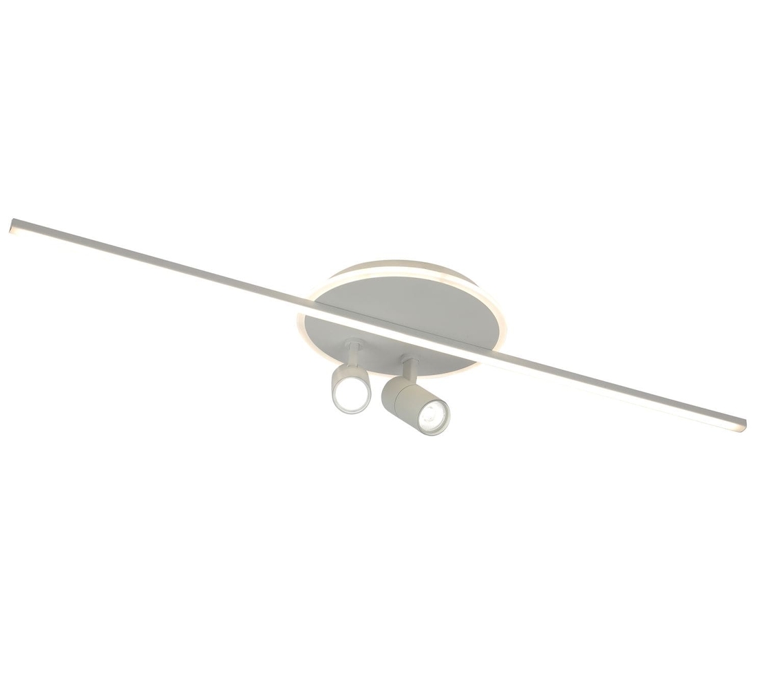 Модерен смарт LED таванен плафон 46W – бял, 2700K–6800K, Smart Control, димируем