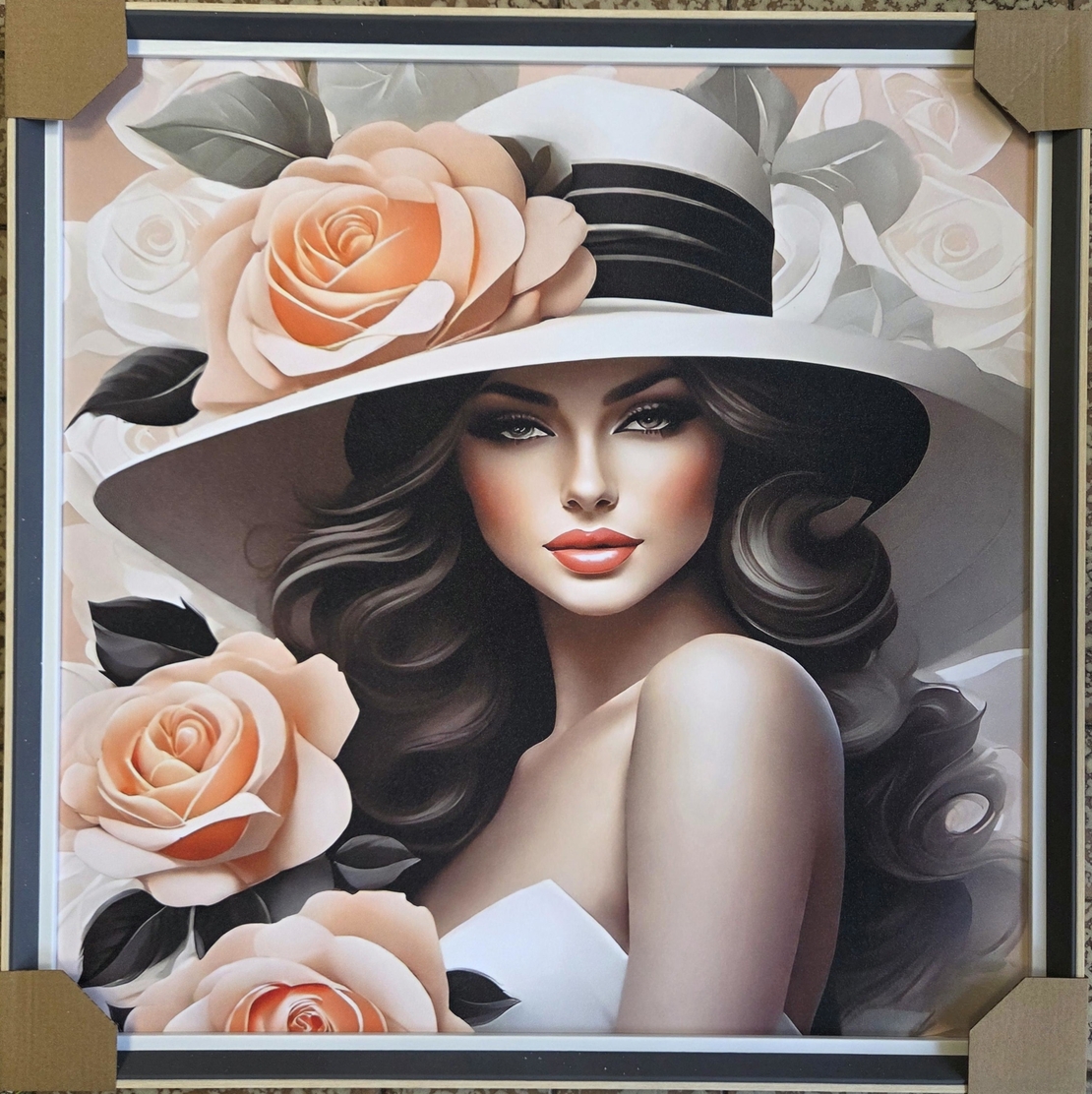 Дамата с розовата шапка