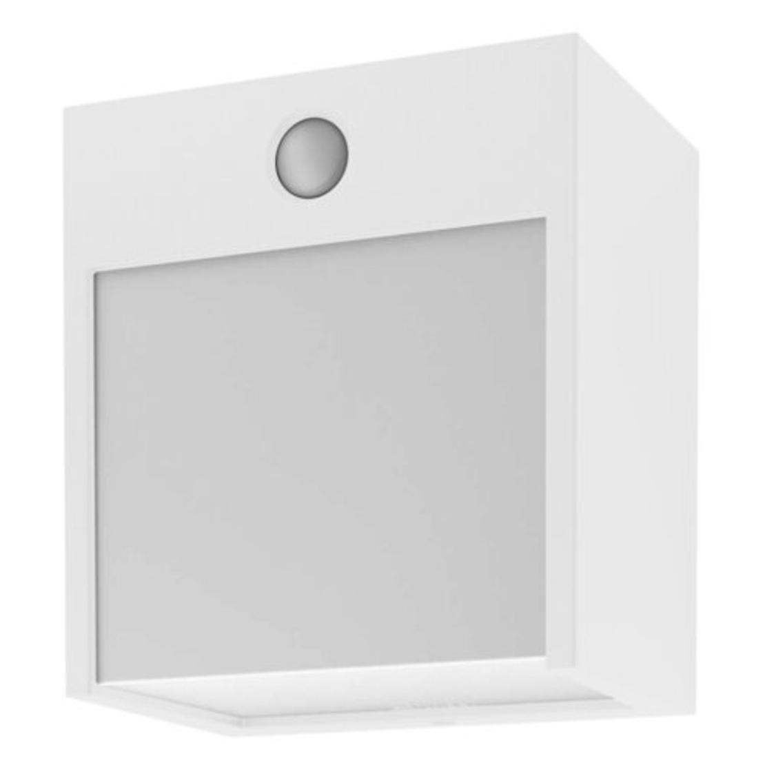 Умен външен бял LED аплик Balimo 12W с PIR сензор – стилно осветление за фасади