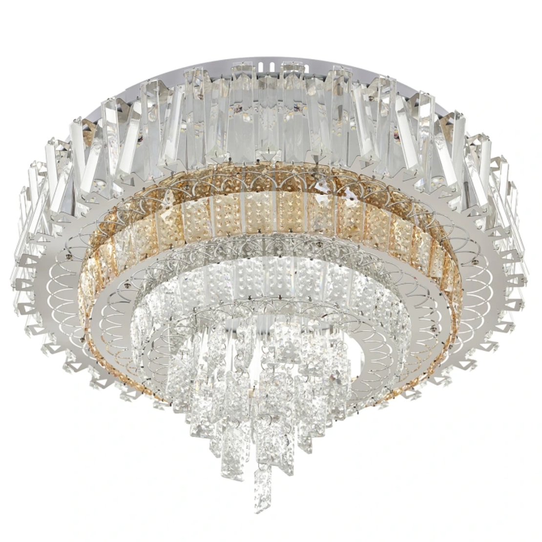 LED полилей 35W,хром, метал и кристал, RGB, дистанционно управление