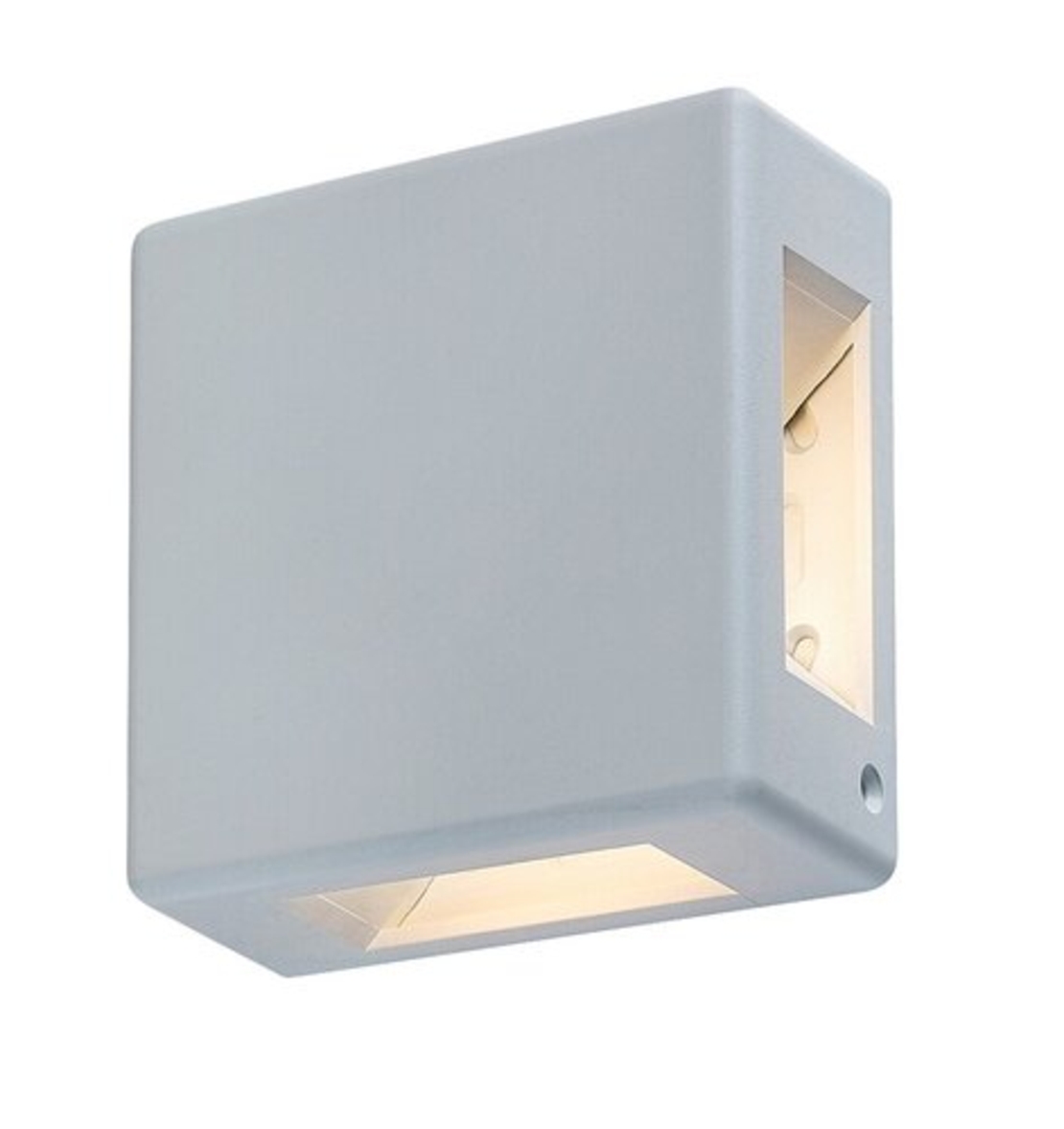 Елегантен квадратен LED аплик Lippa в бяло – стилно фасадно осветление 6W