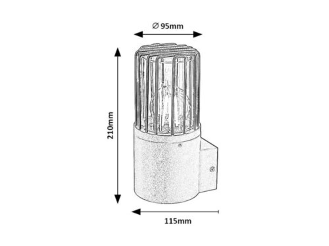 Модерен външен аплик Haren E27 – елегантно фасадно осветление с IP54 защита