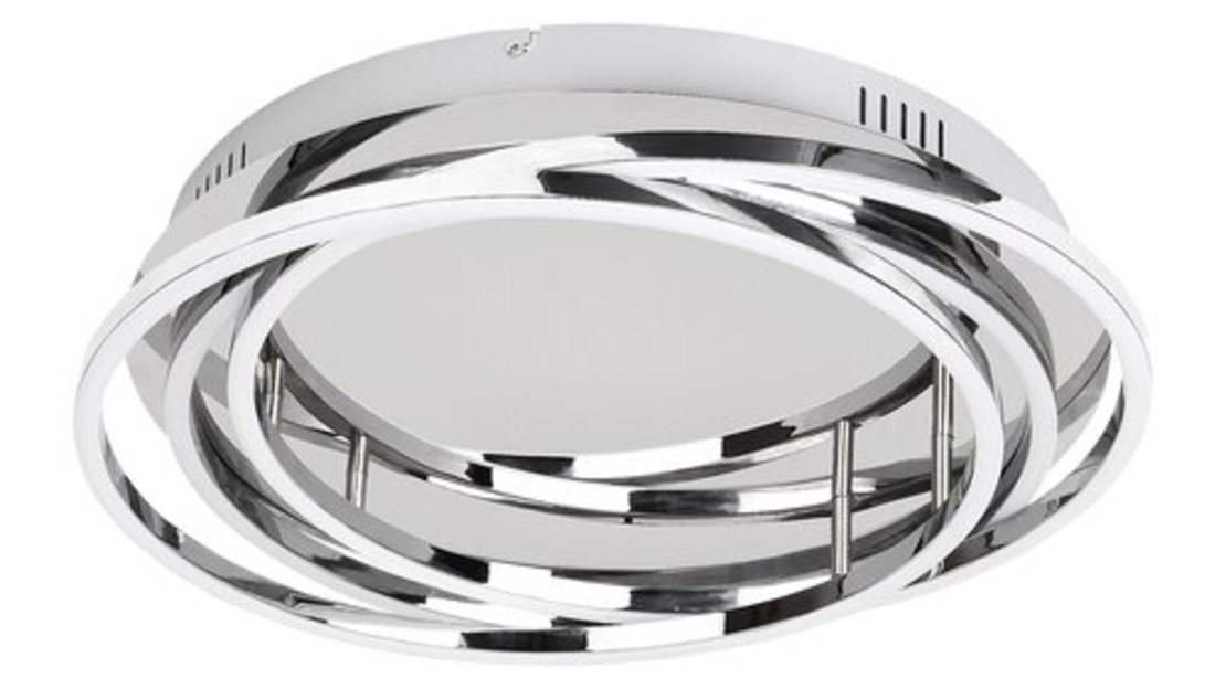 Модерен LED  плафон 40W с естествено бяла светлина – хром