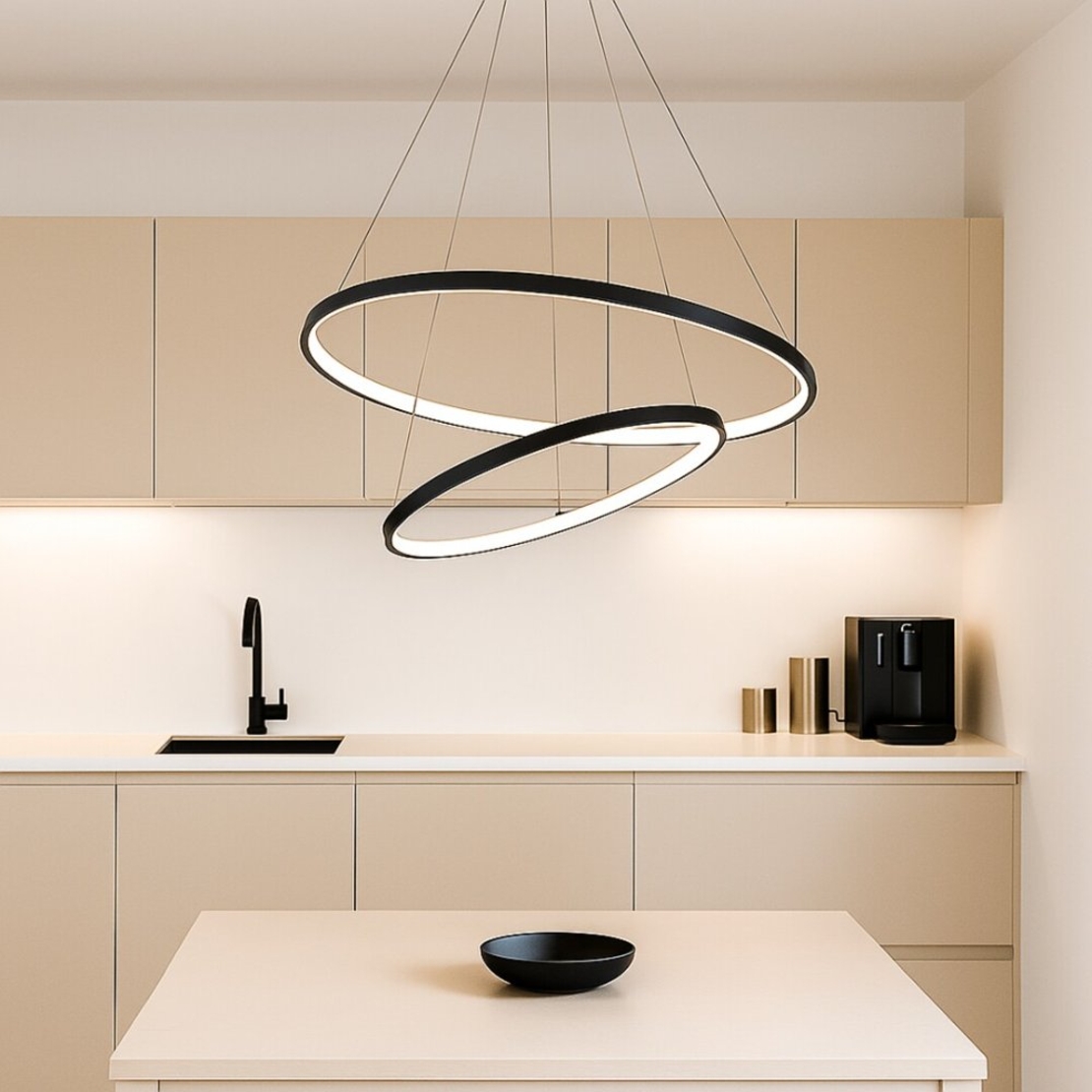 LED висящ полилей 75W, 7500 lm, димируем, променлива светлина 3000–6500K, с дистанционно