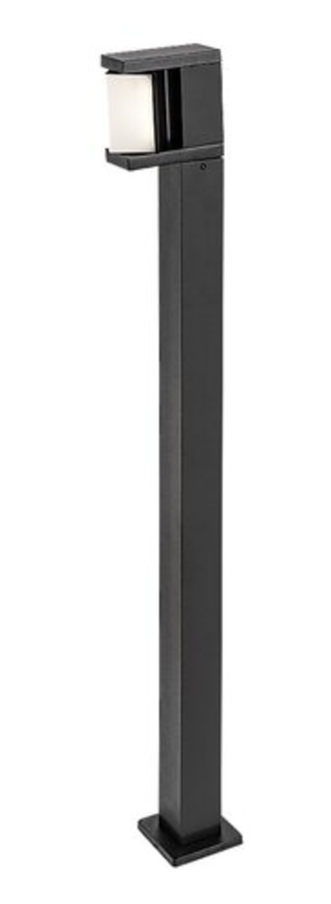 Модерен външен градински LED стълб Cubbington 10W с естествена бяла светлина