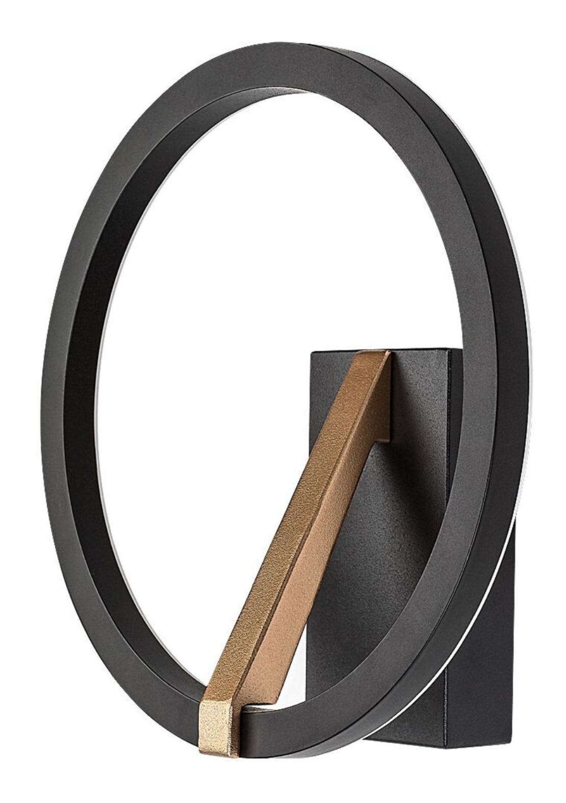 Модерен LED аплик черен/златен, 8W, топла светлина 3000K