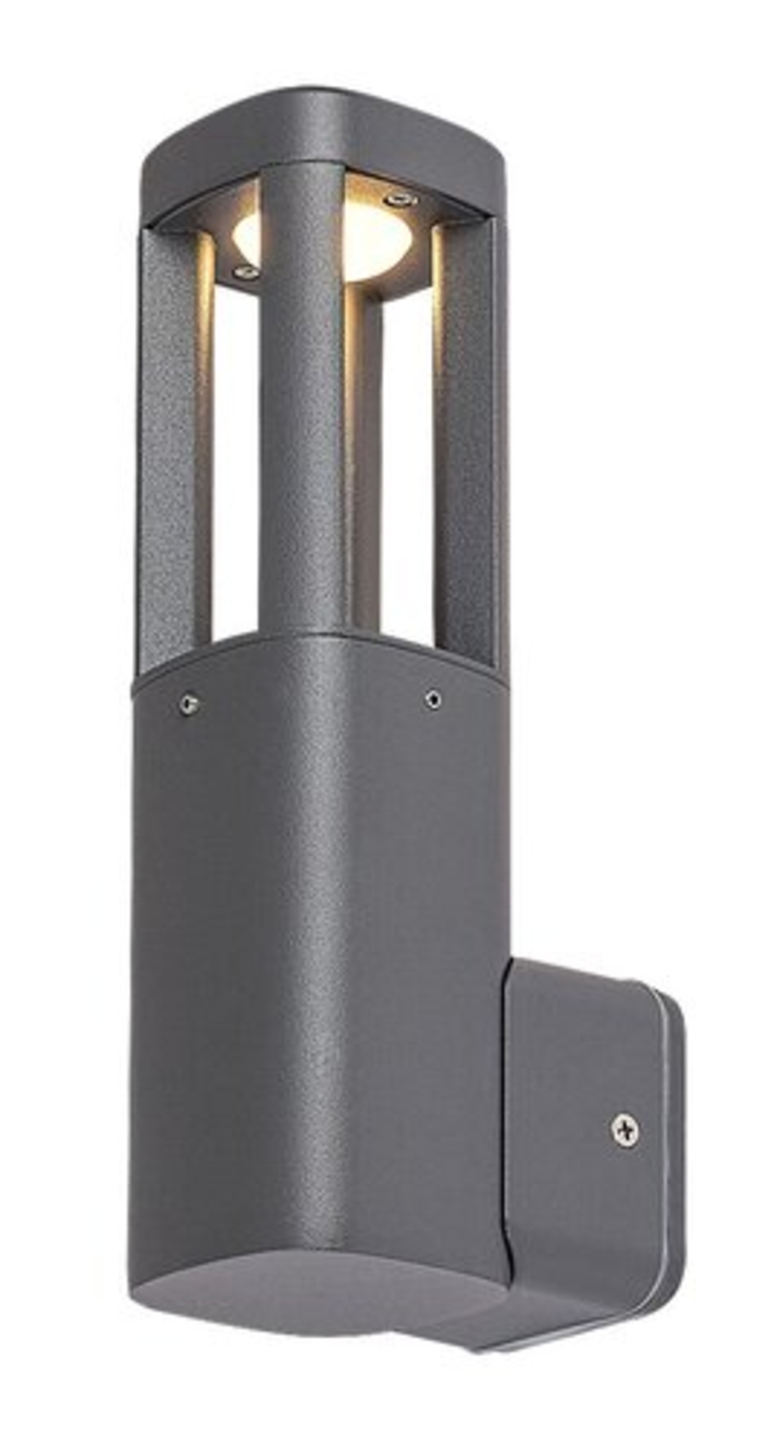 Модерна външна стенна LED лампа – 7W, 3000K, IP54, антрацит