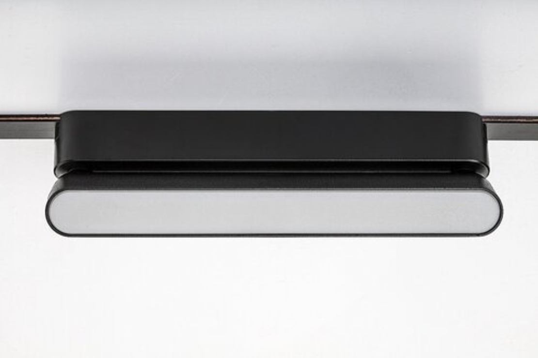 Смарт LED релсово осветление – 7W, регулируема цветна температура 2700–5500K, Wi-Fi, черен алуминий