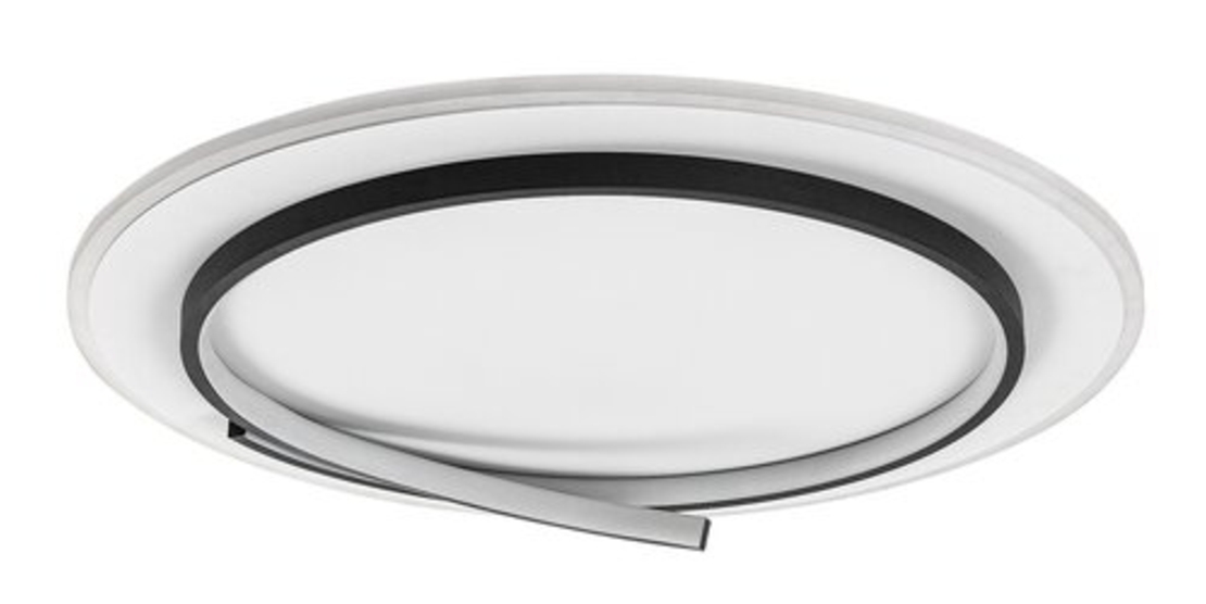 Модерен LED плафон 40W – черен, естествена светлина 4000K