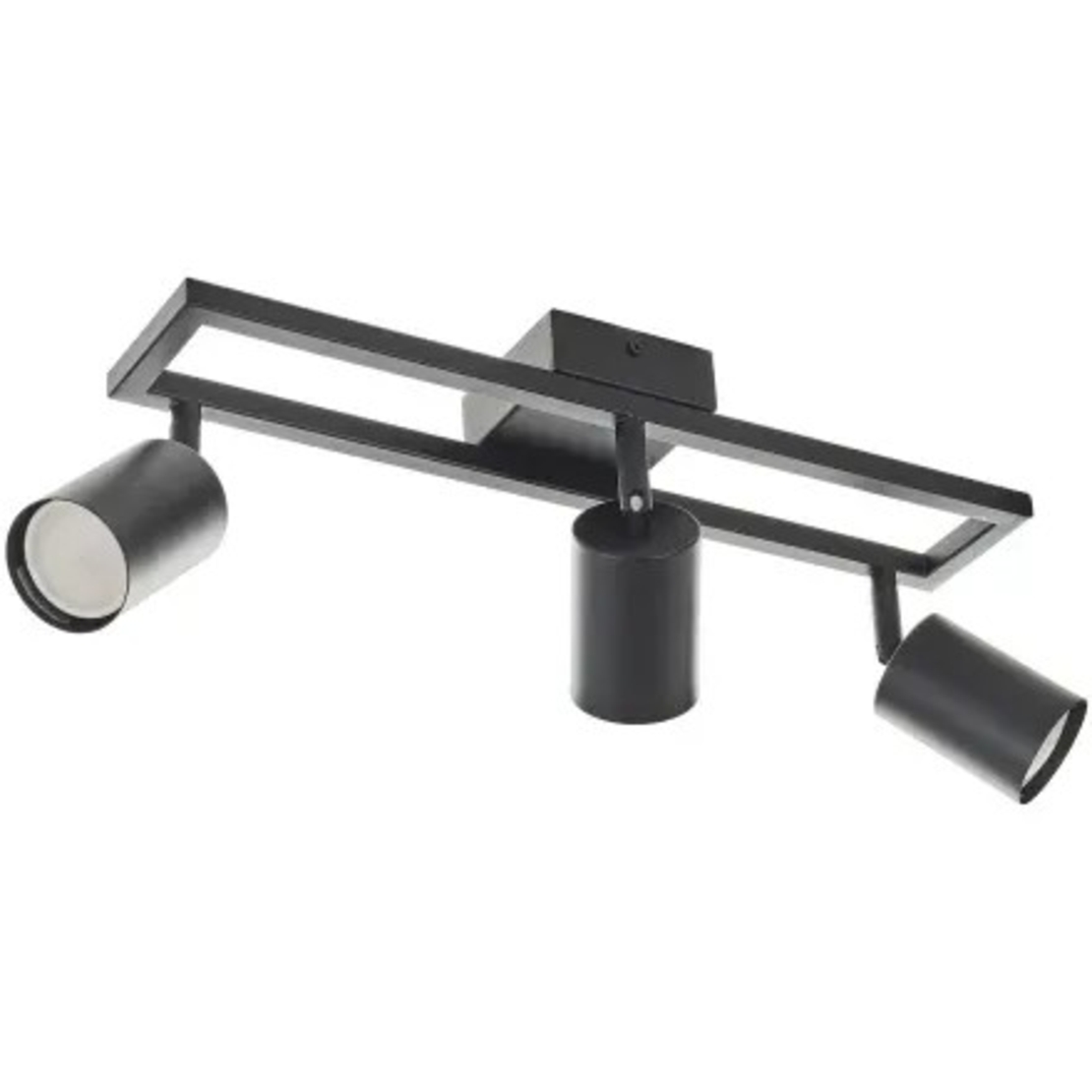 Спот черен, метал, 3×GU10, модерен стил, подвижни рамена