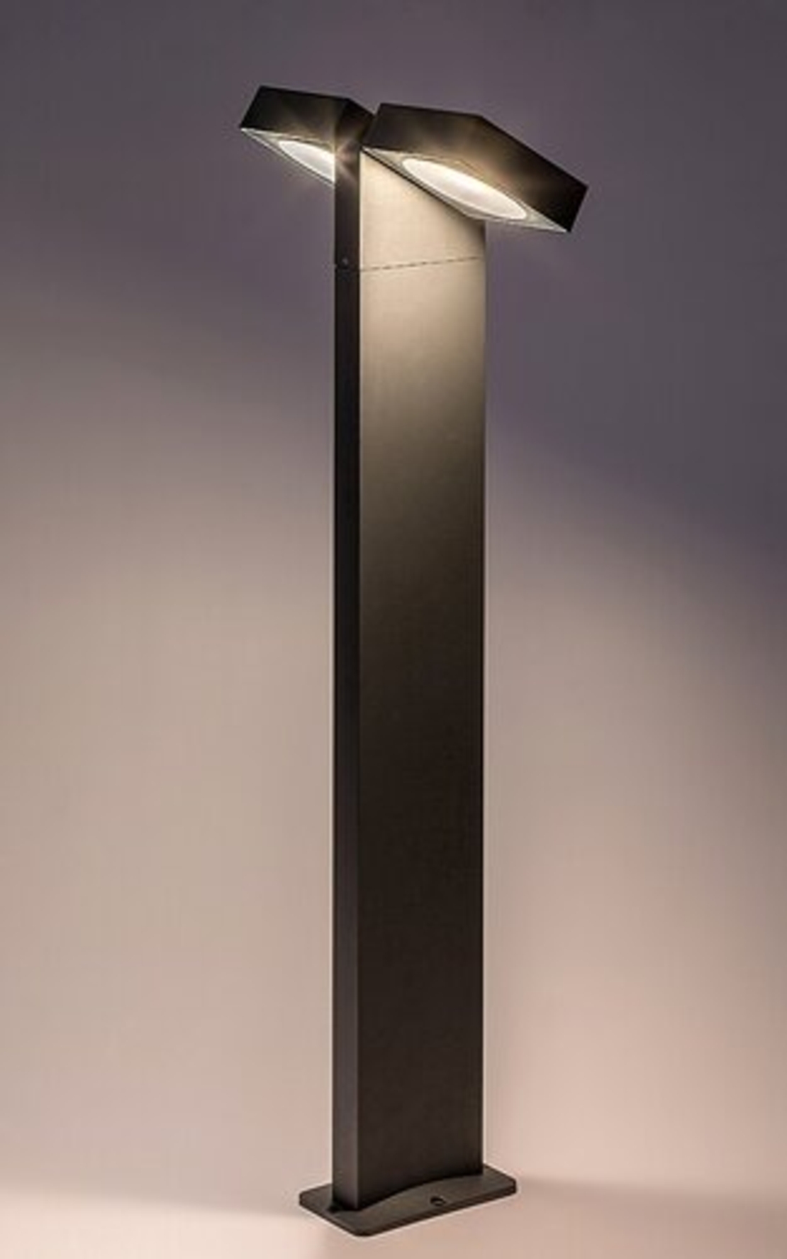 Модерен външен градински LED стълб Telde 14W с топло бяла светлина