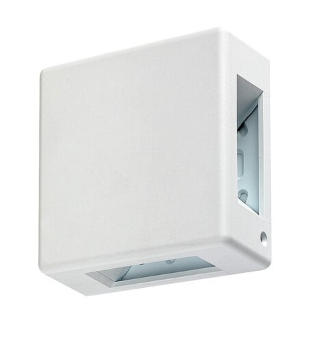 Елегантен квадратен LED аплик Lippa в бяло – стилно фасадно осветление 6W