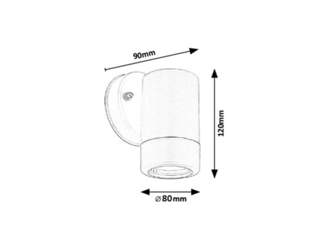 Външен аплик Medina в мат-черен цвят – минимален дизайн и надеждна функционалност