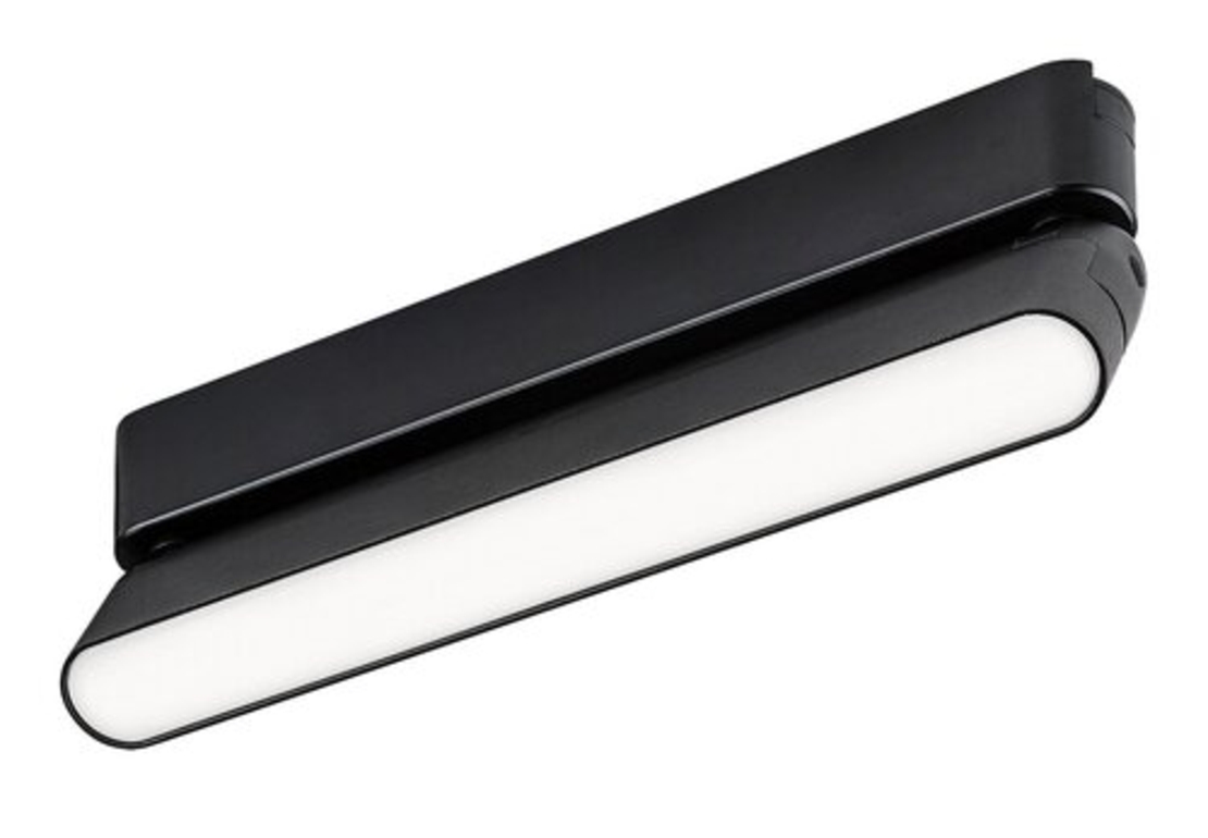 LED релсово осветление – 12W, естествено бяло 4000K, черен алуминий