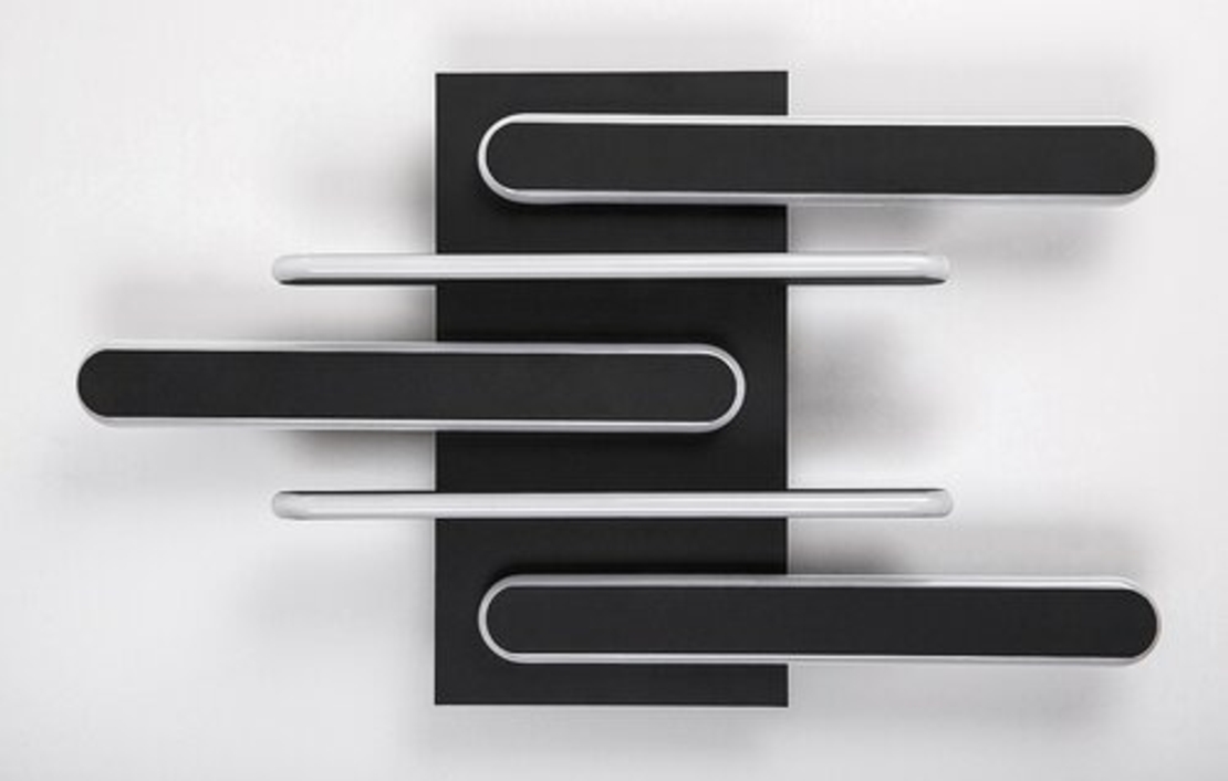 Модерен LED  плафон 36W с регулируема цветна температура – черен