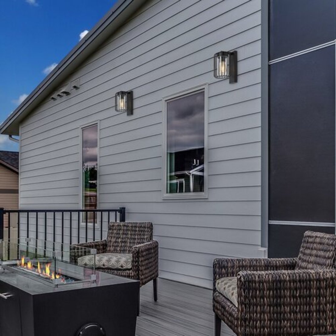 Индустриален външен аплик Tarpa E27 – здраво фасадно осветление с IP44 защита