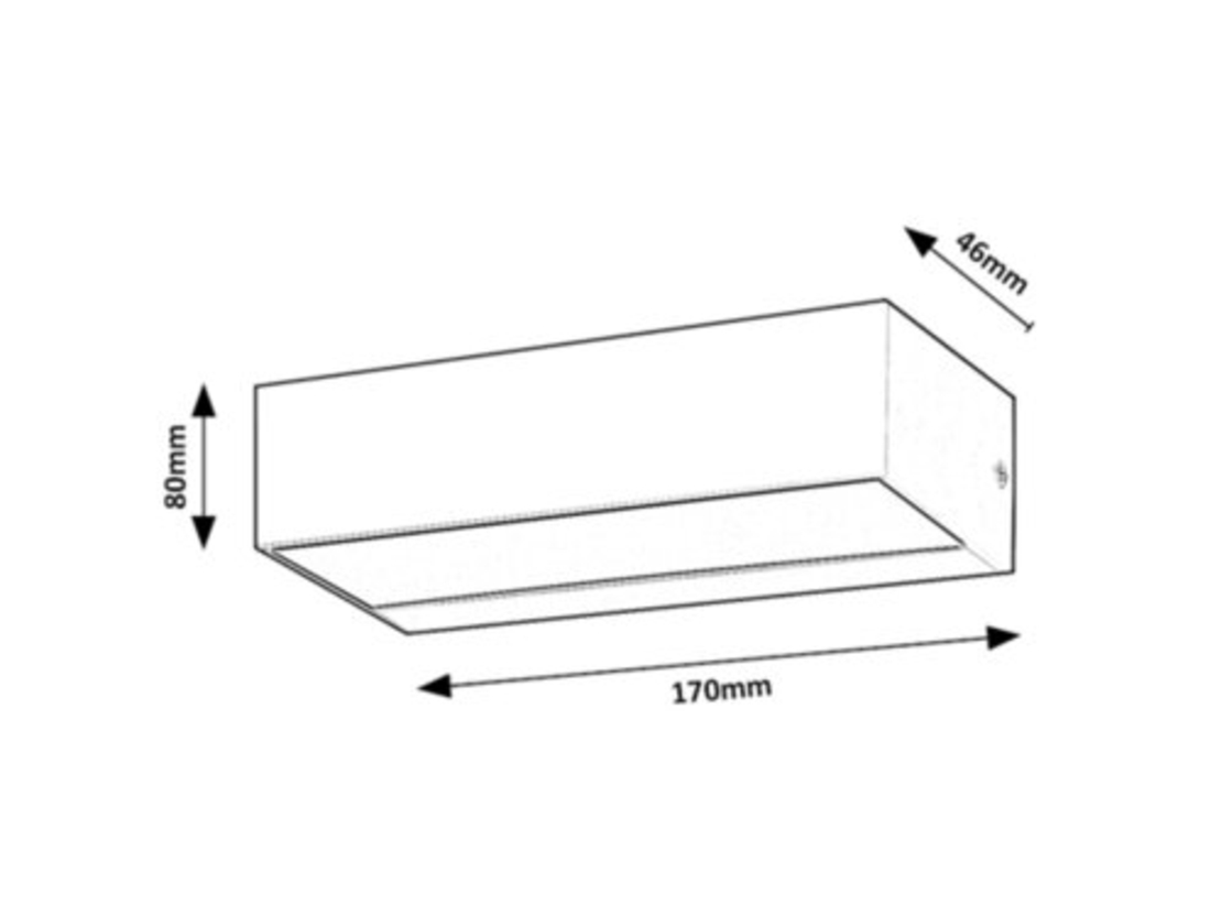 Външен LED аплик Halden 9W – стилно и компактно фасадно осветление