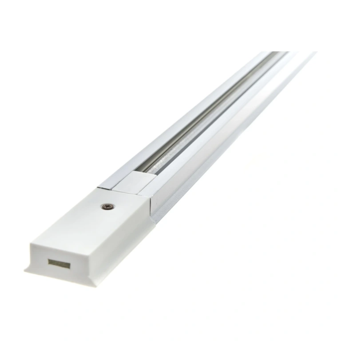 Бяла алуминиева релса – шина за релсово осветление – 1m