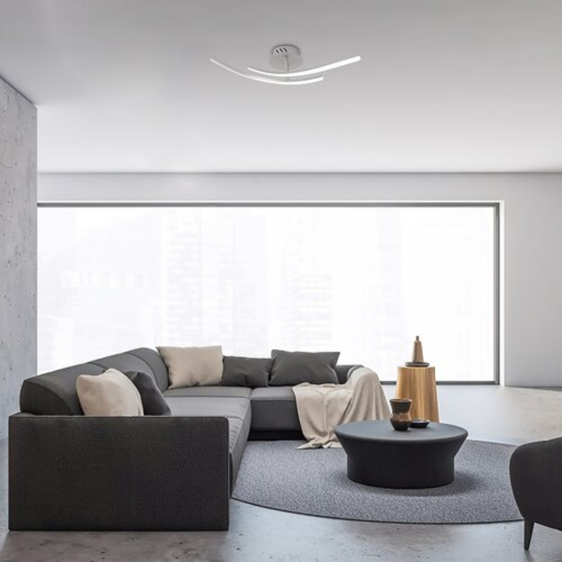 LED плафон Tatjana 15W в сребрист цвят – стилно и равномерно осветление