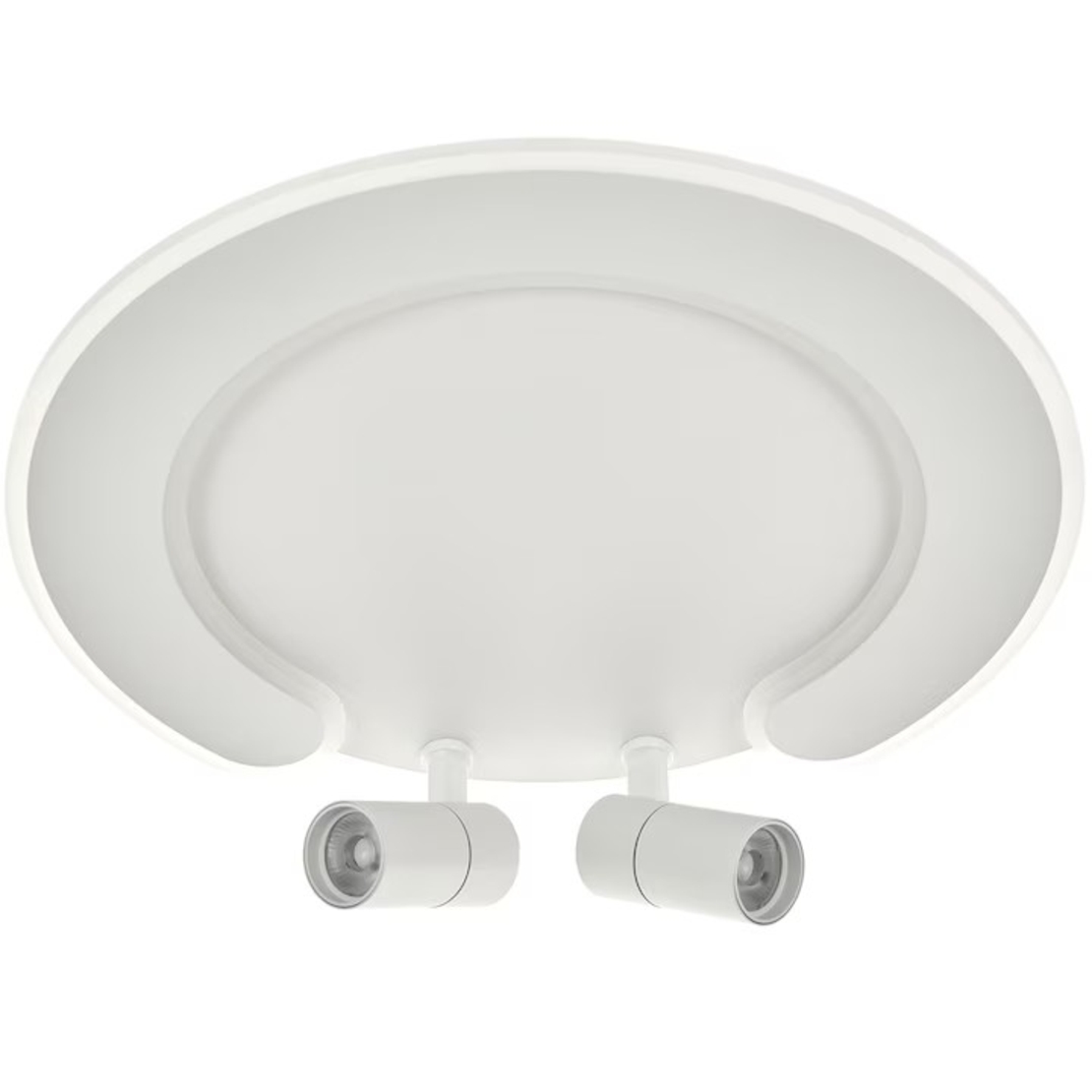 Smart LED таванен плафон 80W – елегантен бял дизайн и подвижни рамена