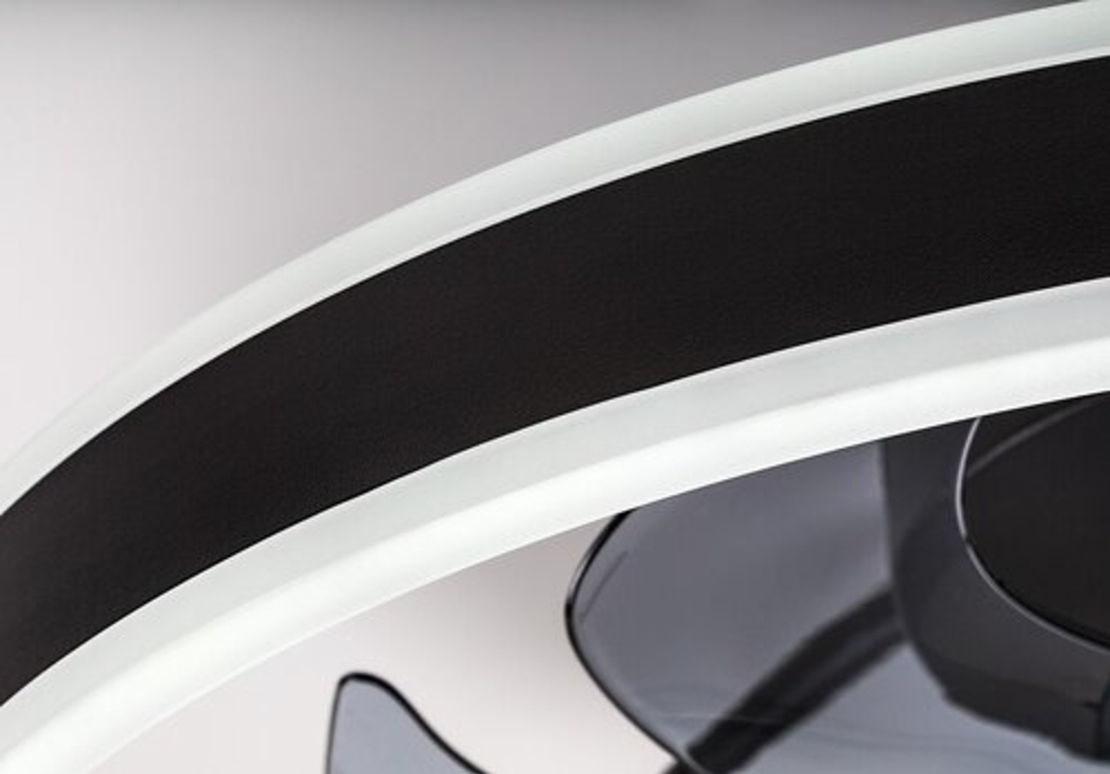 Смарт LED таванен плафон с вентилатор 40W – черен, 3 цвята светлина, дистанционно