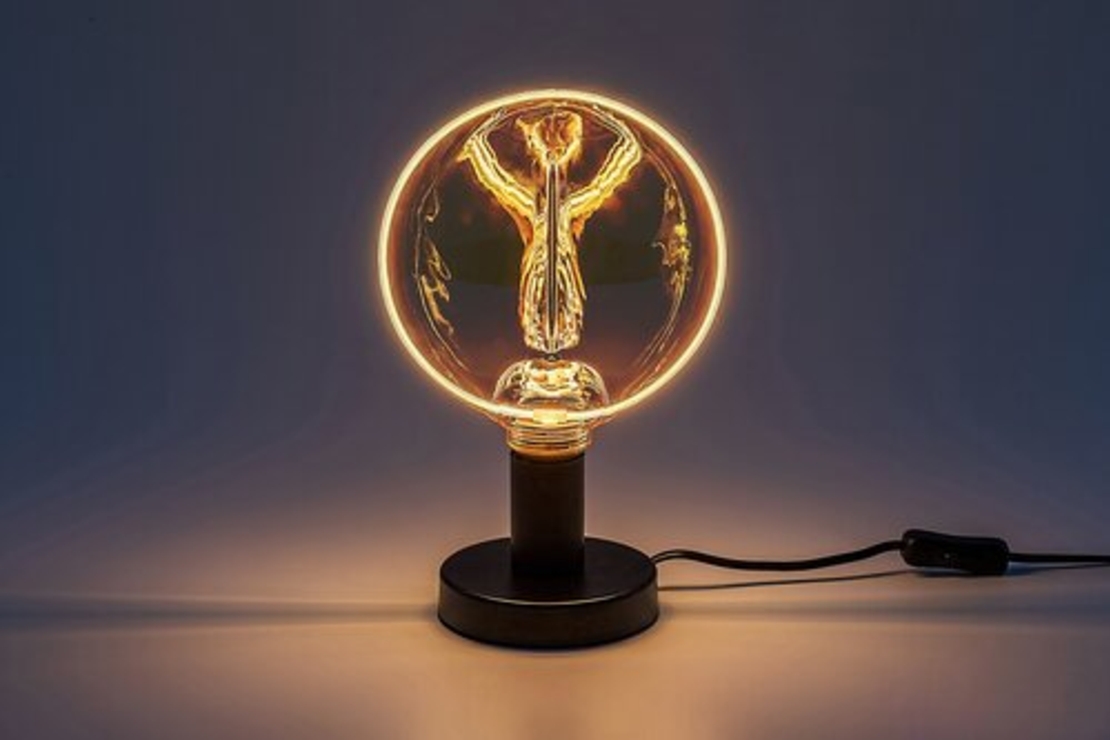 LED филаментна крушка G188, 4W, E27, 1800K, топло бяло, кехлибарено стъкло