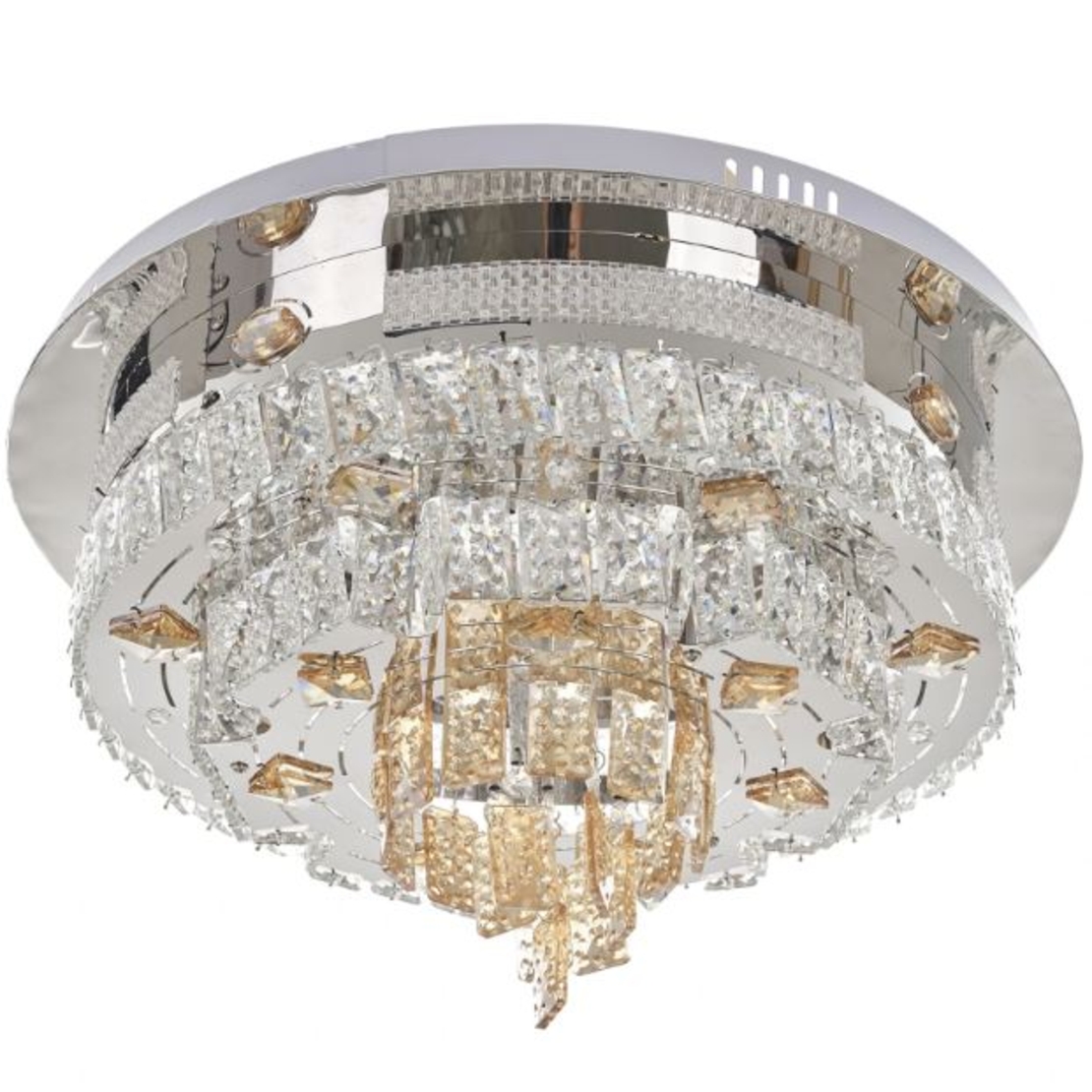 Кристален LED полилей хром с дистанционно