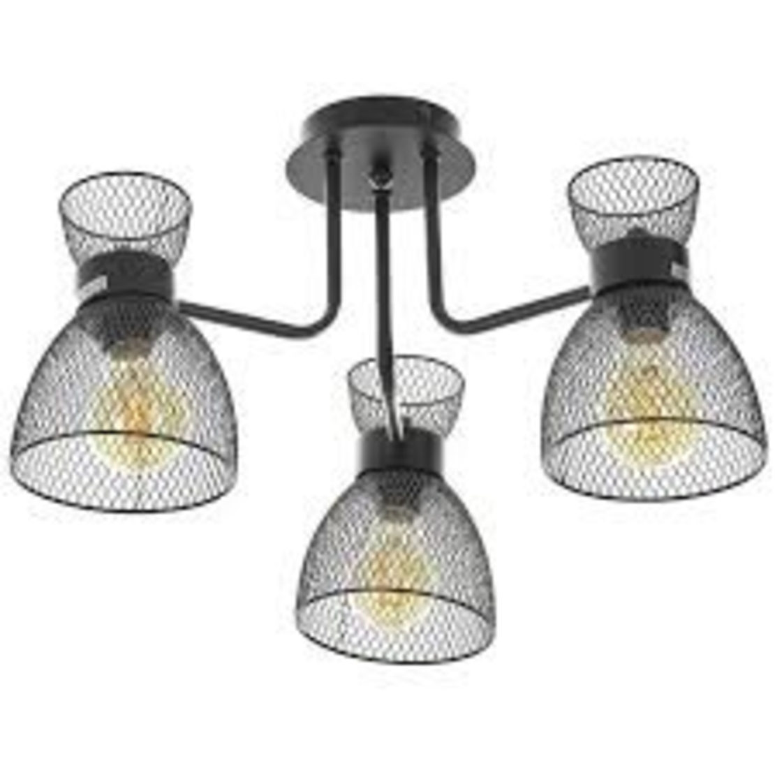 Елегантен винтидж полилей, изработен изцяло от черен метал. Идеален избор за интериори в индустриален или ретро стил – всекидневни, кухни, заведения и трапезарии. Комбинира класически дизайн и здрава конструкция. Съвместим с LED крушки E27, осигуряващи ни