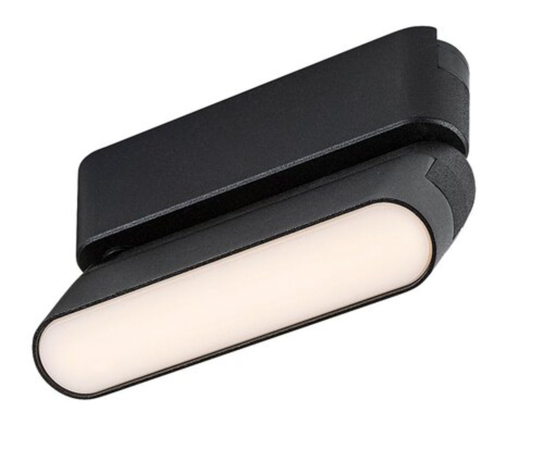 LED релсово осветление – 6W, топло бяло 3000K, черен алуминий