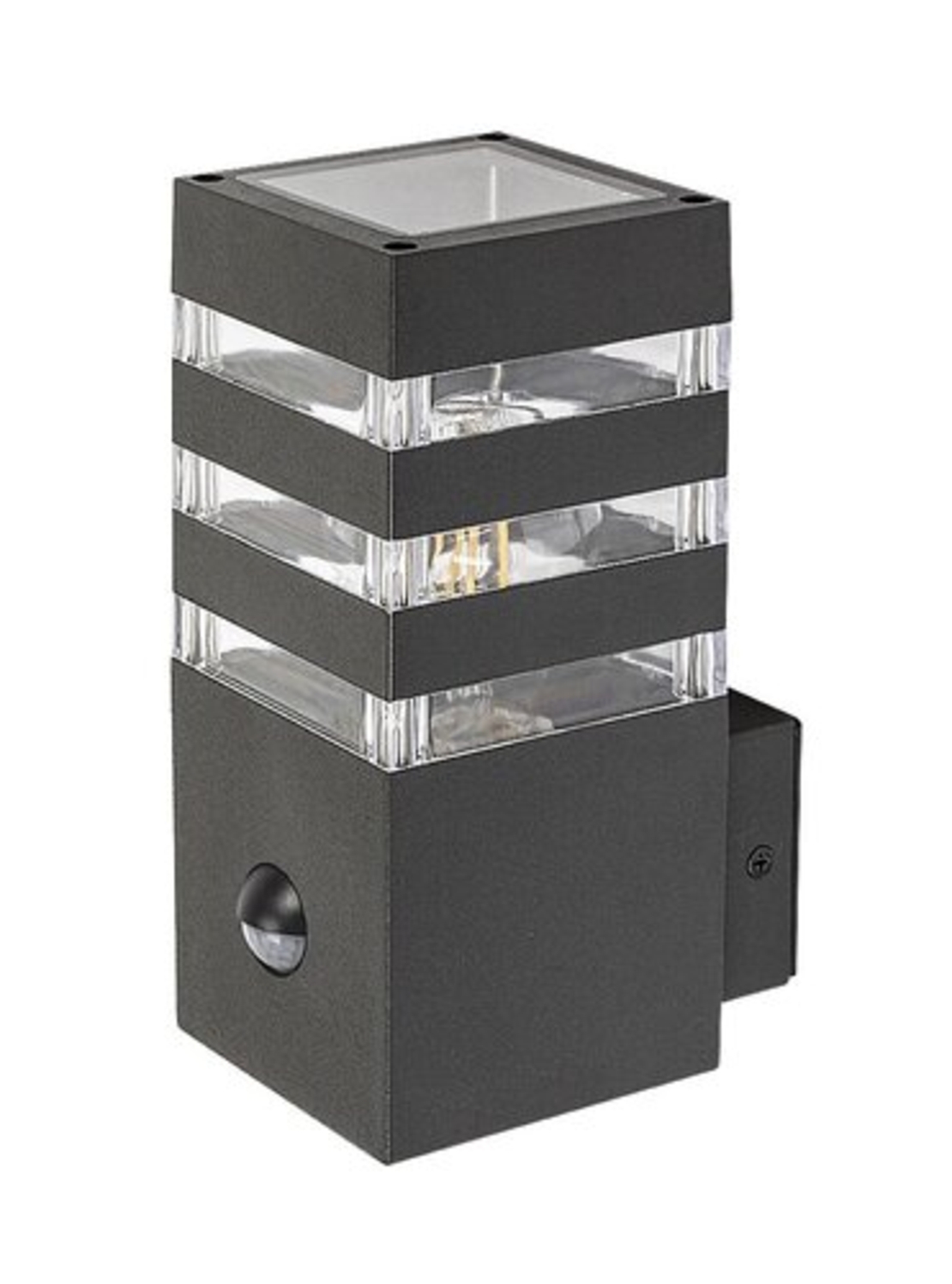 Умен външен аплик Ankara E27 със сензор за движение – антрацитен дизайн и IP44 защита