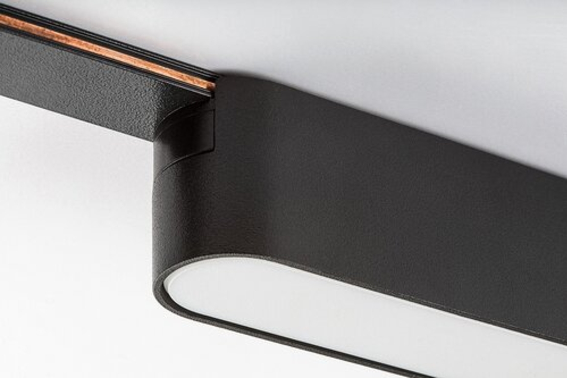 LED релсово осветление – 12W, топло бяло 3000K, черен