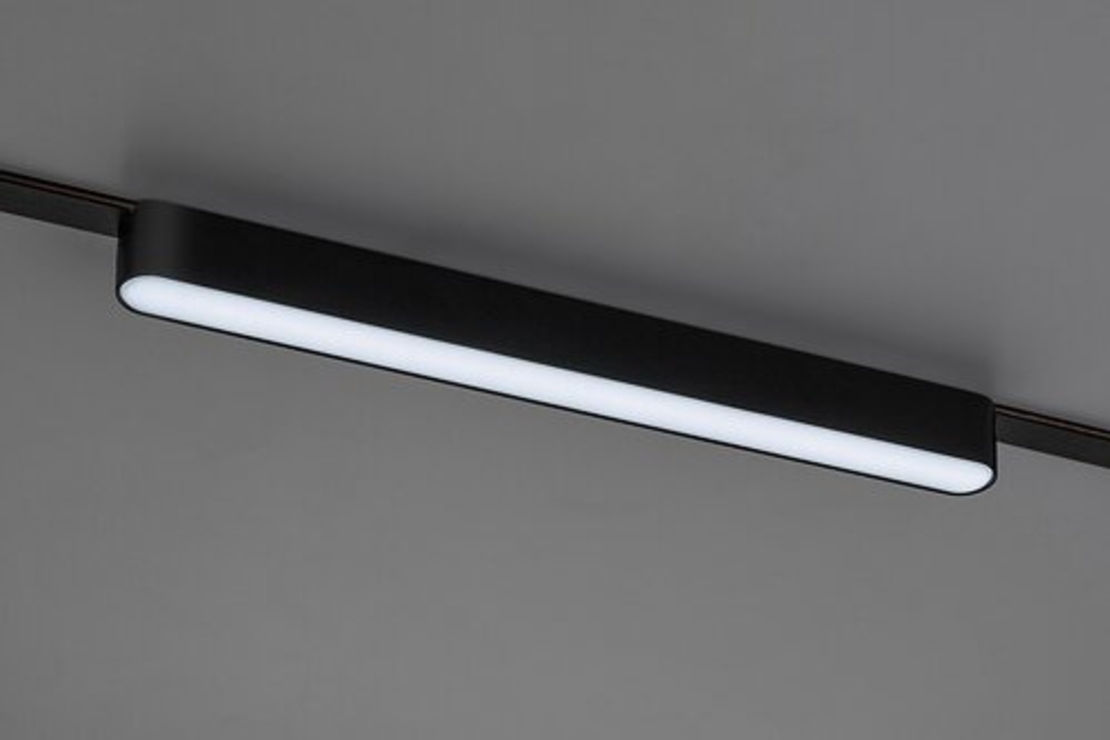 Смарт LED релсово осветление – 13W, регулируема цветна температура 2700–5500K, Wi-Fi, черен алуминий