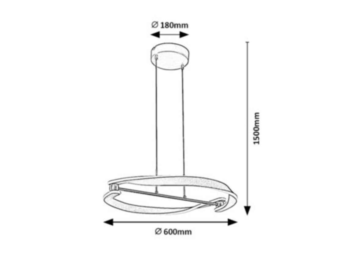 LED висящ Полилеи 40W