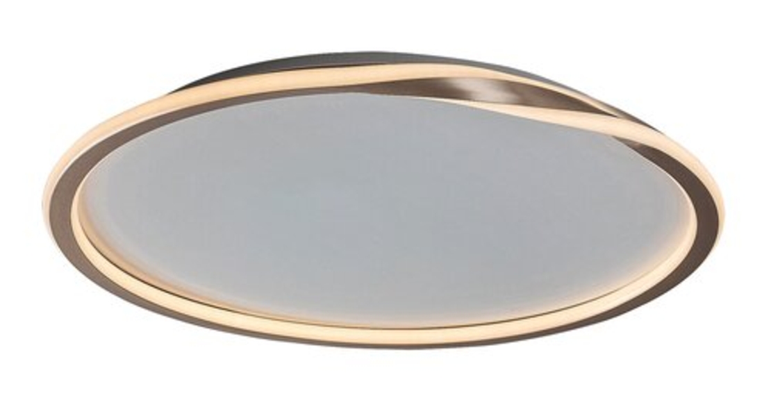 Модерен LED плафон 40W – златен топла светлина 3000K