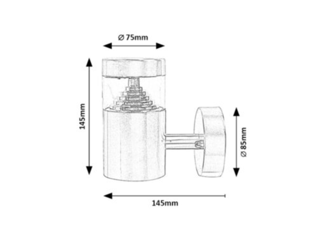 Модерен външен аплик Lisbon LED 7W – стилно фасадно осветление с IP54 защита