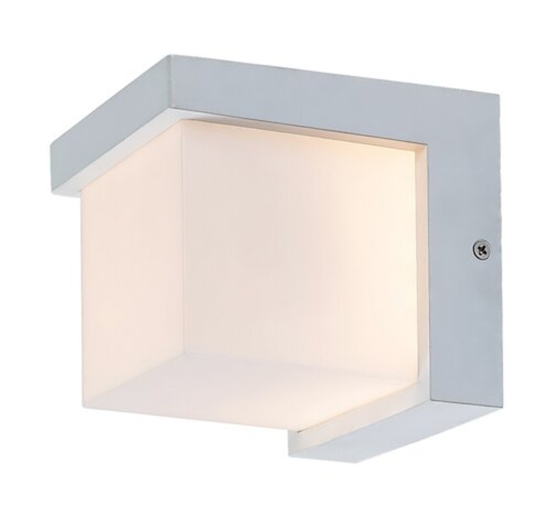 Модерен бял LED аплик Andelle 10W – стилно външно осветление с топла светлина