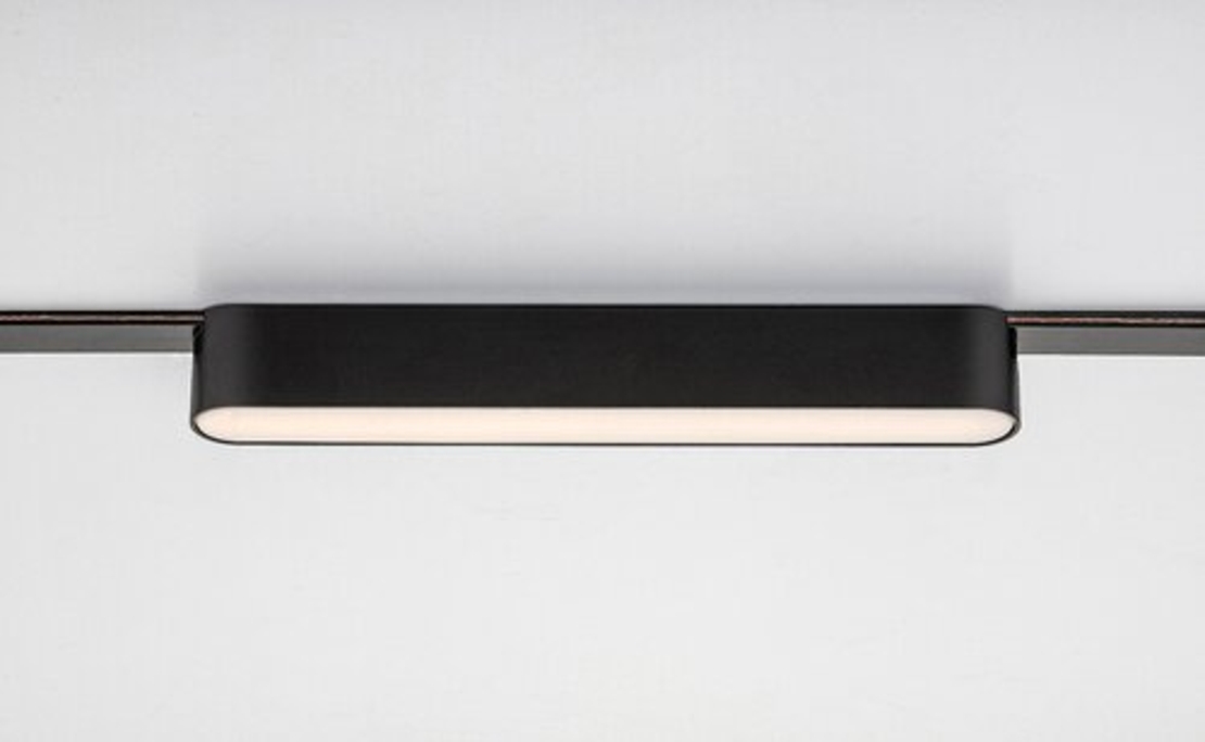 Смарт LED релсово осветление – 7W, регулируема цветна температура 2700–5500K, Wi-Fi, черен