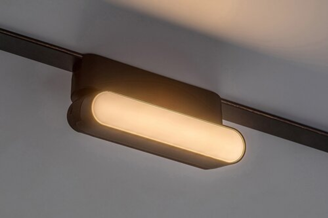 LED релсово осветление – 6W, топло бяло 3000K, черен алуминий