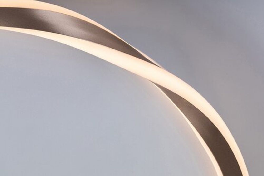 Модерен LED плафон 40W – златен топла светлина 3000K