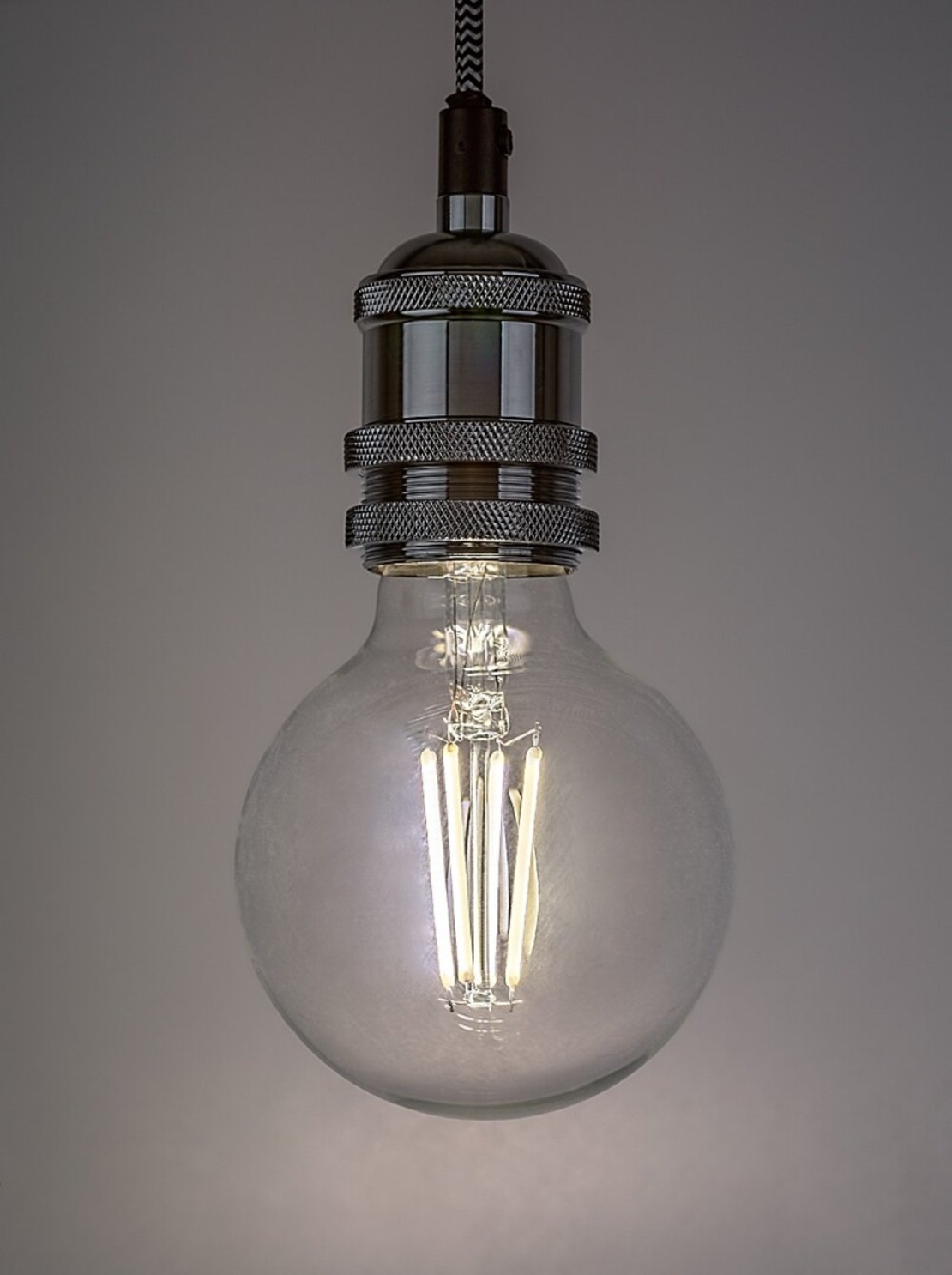 LED филаментна крушка G95 – E27, 7W, 4000K, неутрално бяло