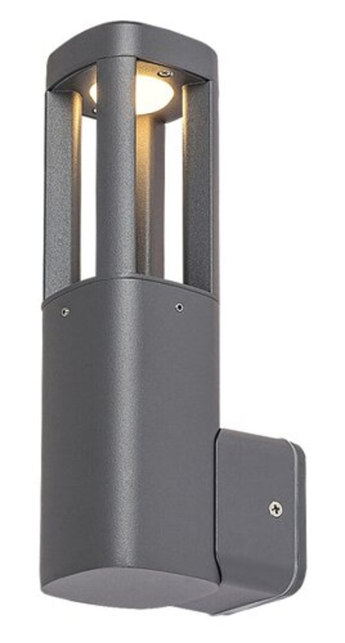 Модерна външна стенна LED лампа – 7W, 3000K, IP54, антрацит