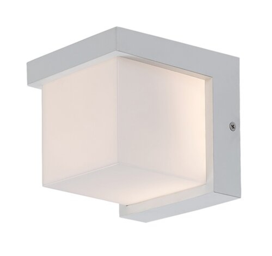 Модерен бял LED аплик Andelle 10W – стилно външно осветление с топла светлина